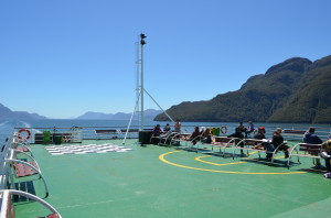 Top deck of the Navimag.