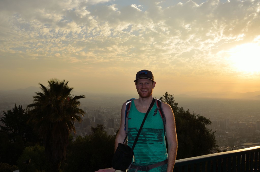 Beautiful sunset at the top of San Cristobal Hill.
