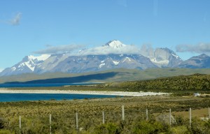 The drive into Torres del Paine National Park