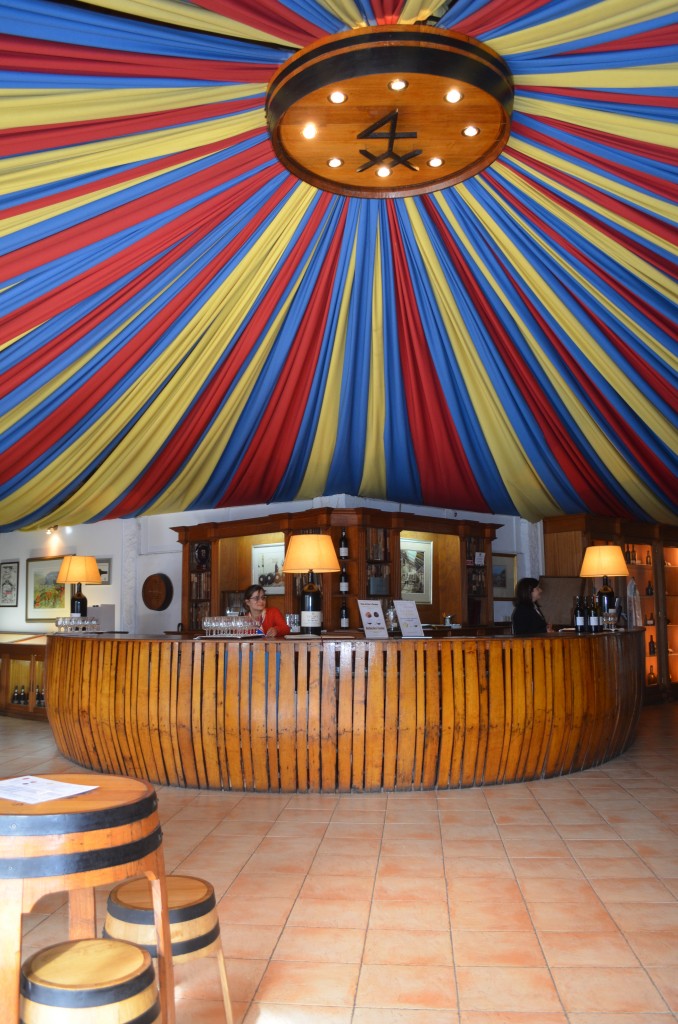 The wine tasting room, or circus tent?