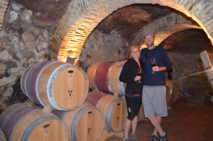 Arar Winery. The wine celler is the basement of the owner's home. 